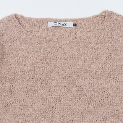 Womens UK Size L Only Beige Pullover Jumper