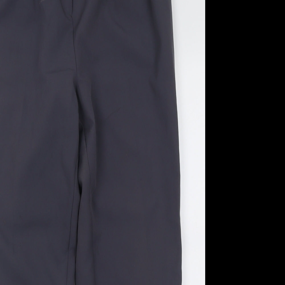 New Look Womens Grey  Polyester Trousers  Size 12 L28 in Regular Button
