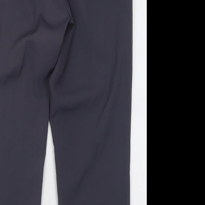 New Look Womens Grey  Polyester Trousers  Size 12 L28 in Regular Button