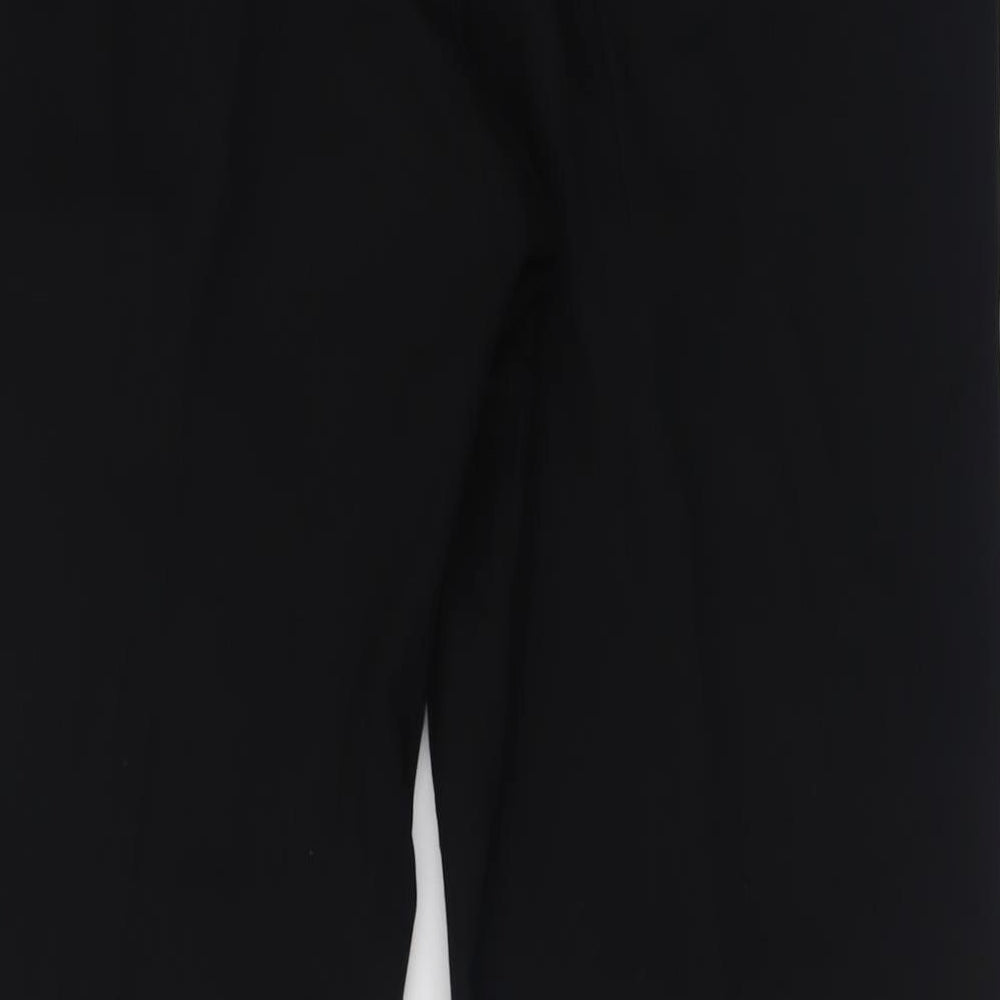 Marks and Spencer Mens Black  Polyacrylate Fibre Trousers  Size 38 L33 in Regular Hook & Eye