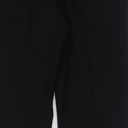 Marks and Spencer Mens Black  Polyacrylate Fibre Trousers  Size 38 L33 in Regular Hook & Eye