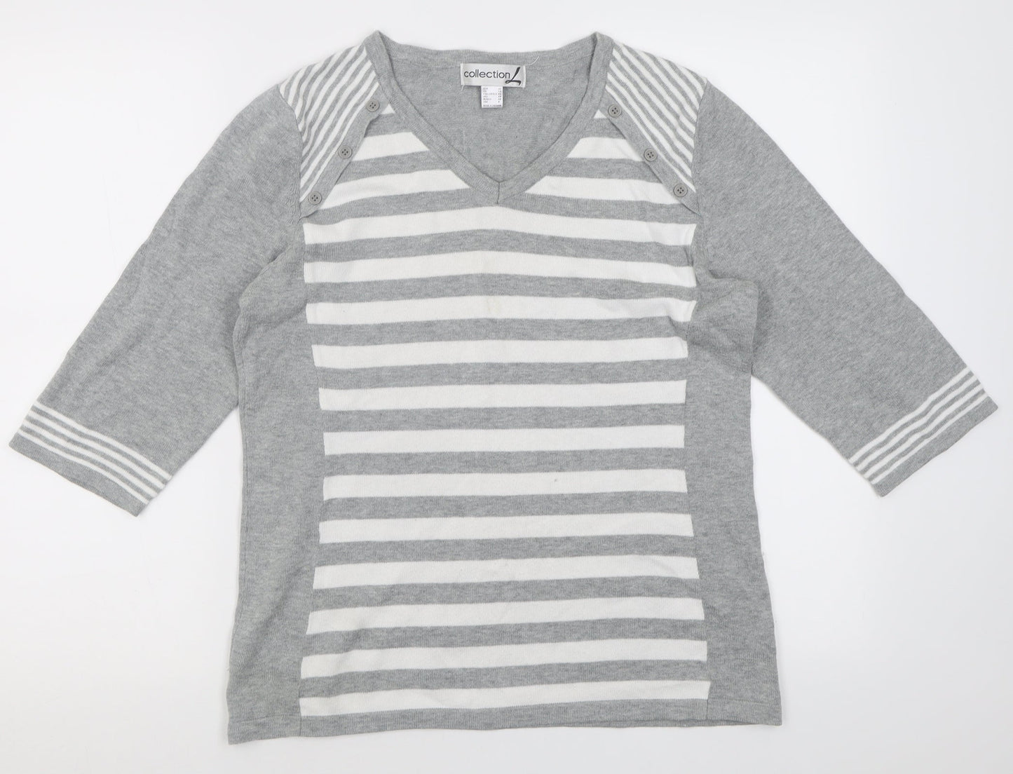 Womens UK Size 14 collection l Grey Pullover Jumper