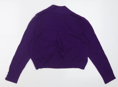 Womens UK Size S Wallis Purple Cardigan Jumper
