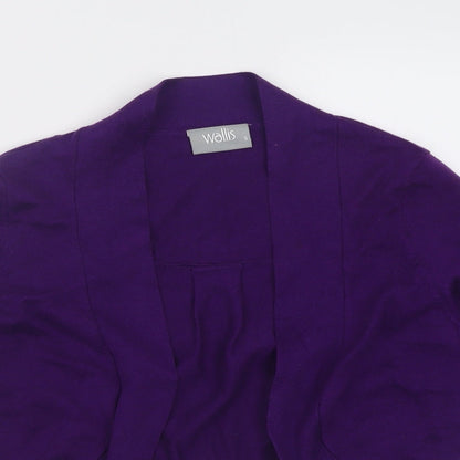 Womens UK Size S Wallis Purple Cardigan Jumper