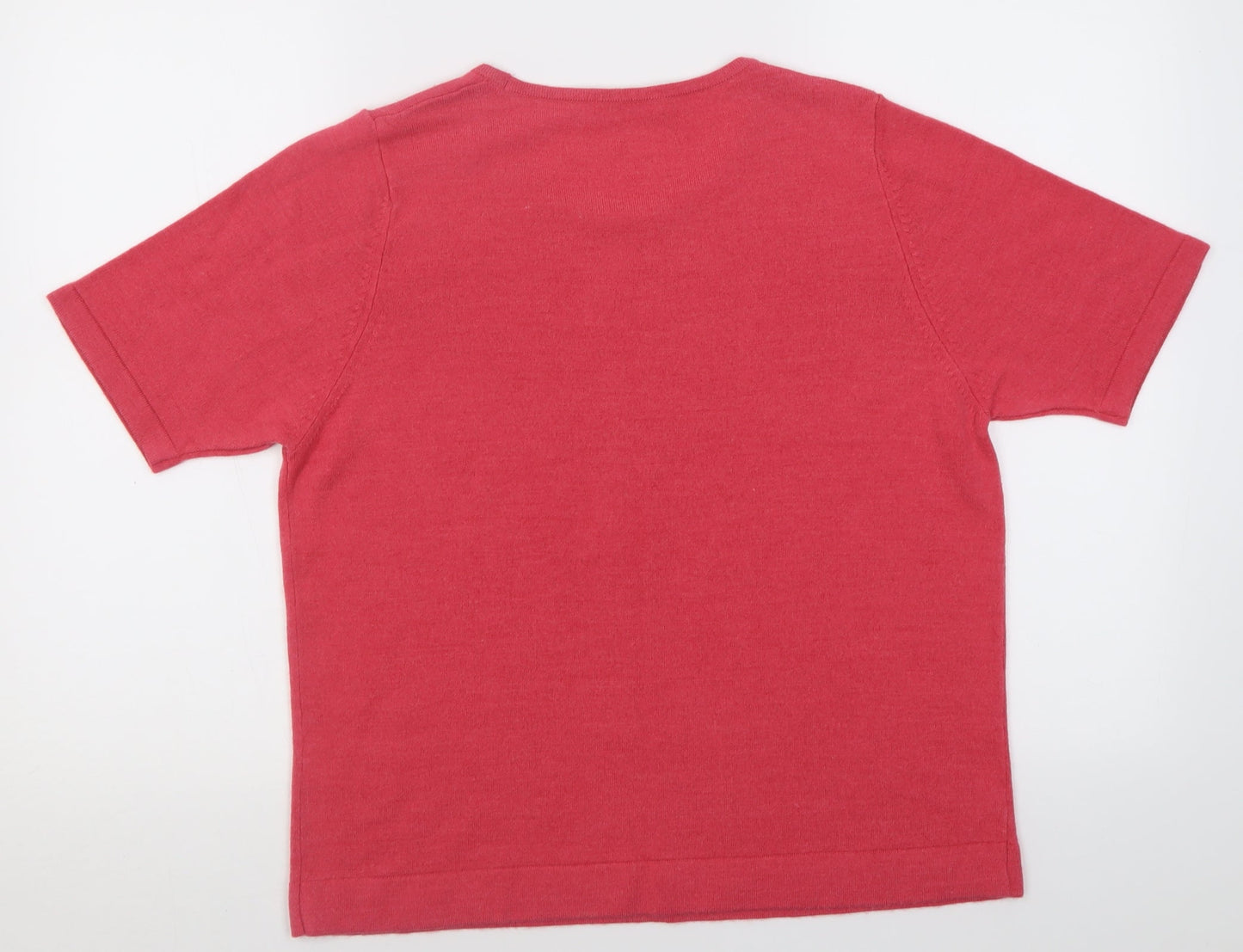 Womens UK Size 16 Classic Pink Pullover Jumper