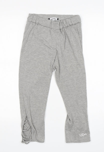 Missguided Womens Grey  Viscose Compression Shorts Size 8 L18 in Regular