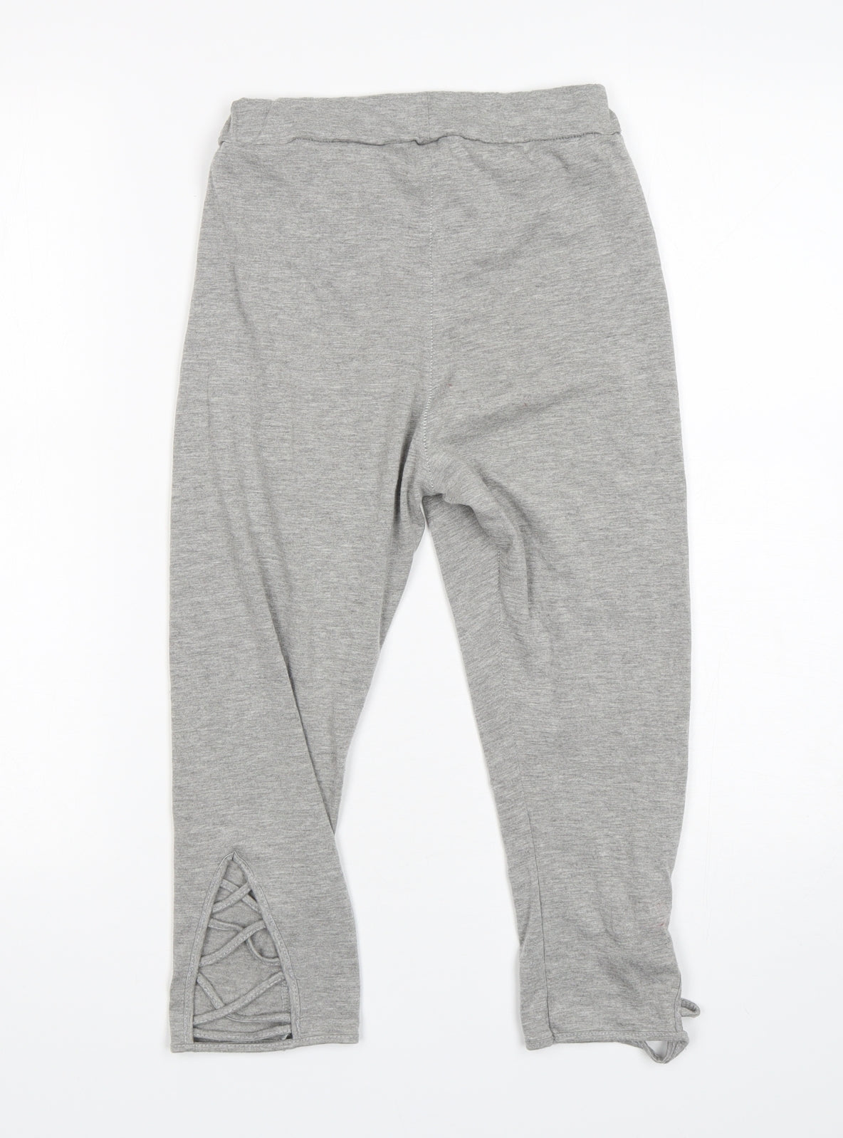 Missguided Womens Grey  Viscose Compression Shorts Size 8 L18 in Regular