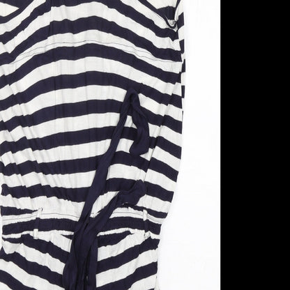 H&M Womens Multicoloured Striped Viscose Playsuit One-Piece Size L L5 in Pullover
