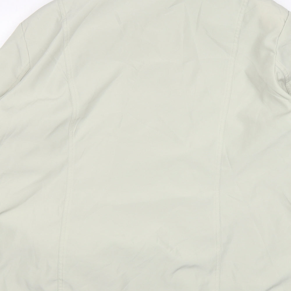 Miao Womens Beige   Overcoat Coat Size 3XL  Zip