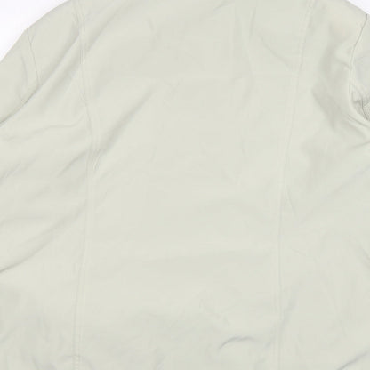 Miao Womens Beige   Overcoat Coat Size 3XL  Zip