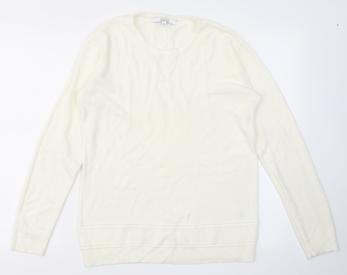 Womens UK Size M VIDA VI White Pullover Jumper