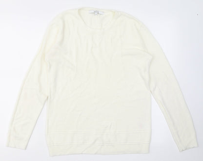 Womens UK Size M VIDA VI White Pullover Jumper