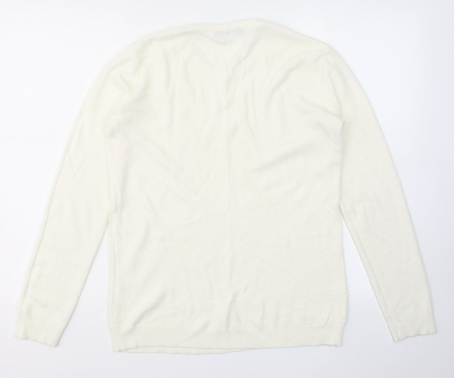 Womens UK Size M VIDA VI White Pullover Jumper