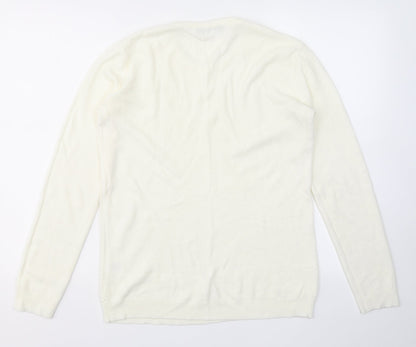 Womens UK Size M VIDA VI White Pullover Jumper