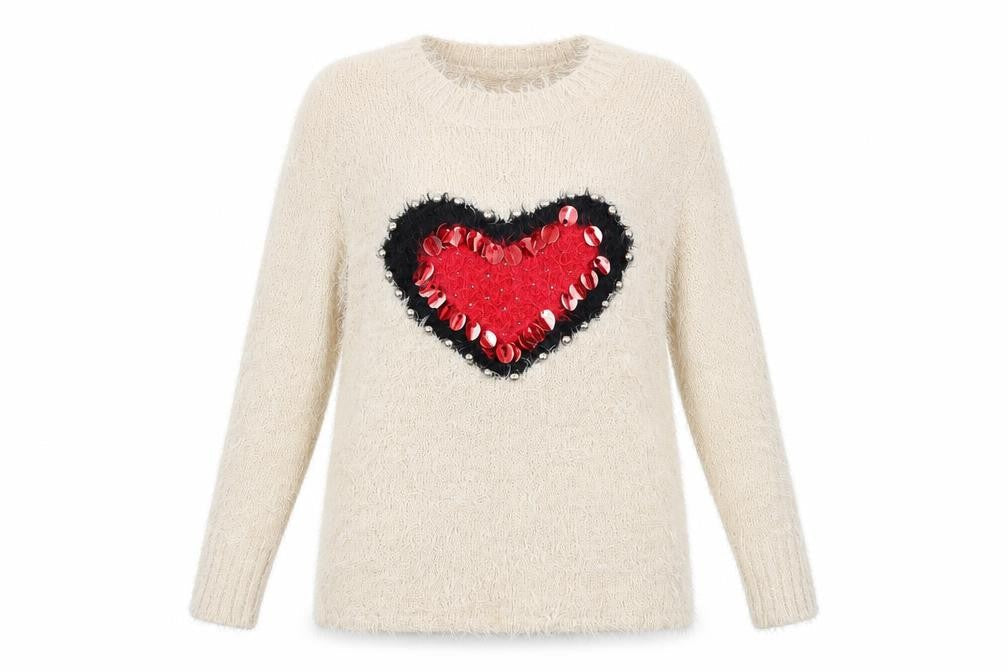 Womens UK Size S Quiz Beige Pullover Jumper