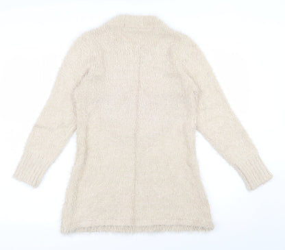 Womens UK Size S Quiz Beige Pullover Jumper
