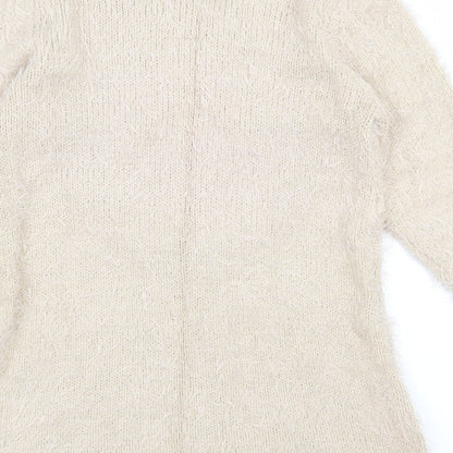 Womens UK Size S Quiz Beige Pullover Jumper