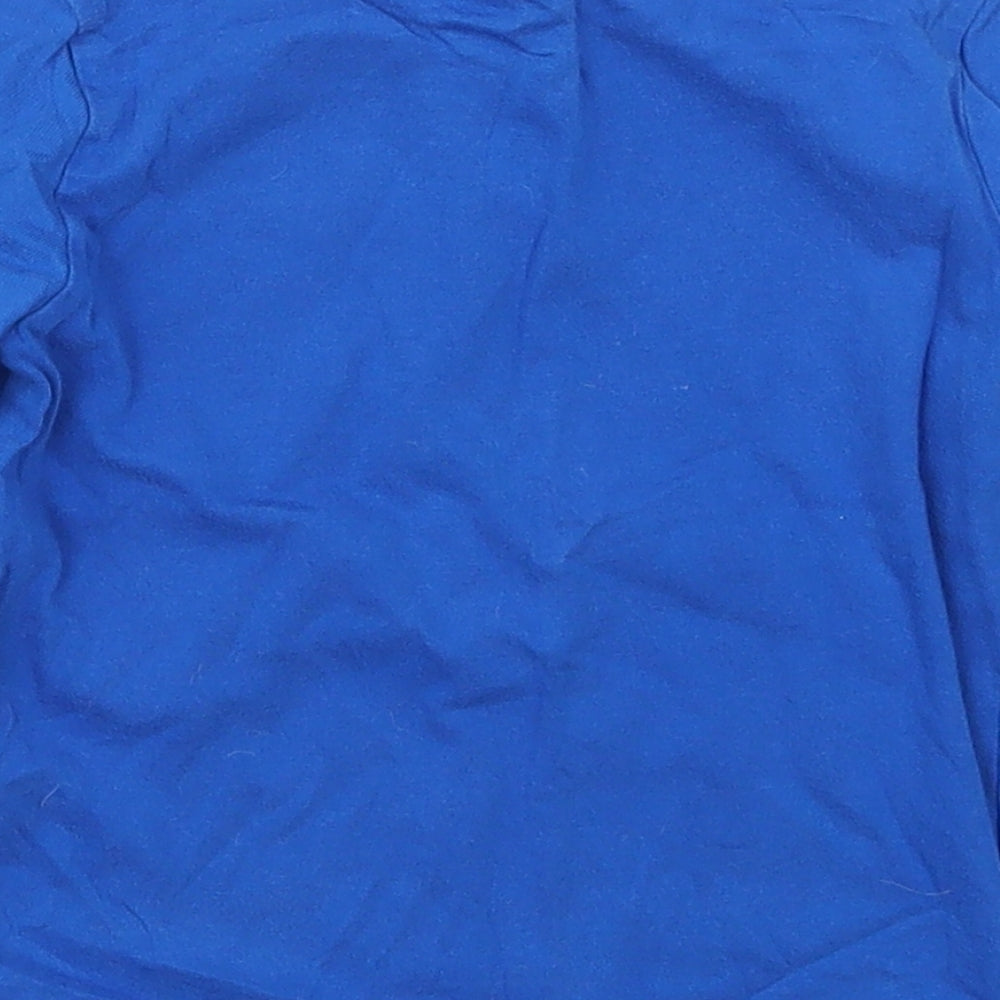 F&F Boys Blue  Cotton Basic T-Shirt Size 12-18 Months Crew Neck Pullover - Wild Thing