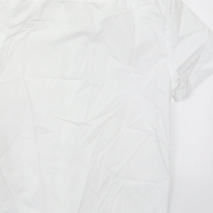 F&F Boys White  Polyester Basic Button-Up Size 8-9 Years Collared Button