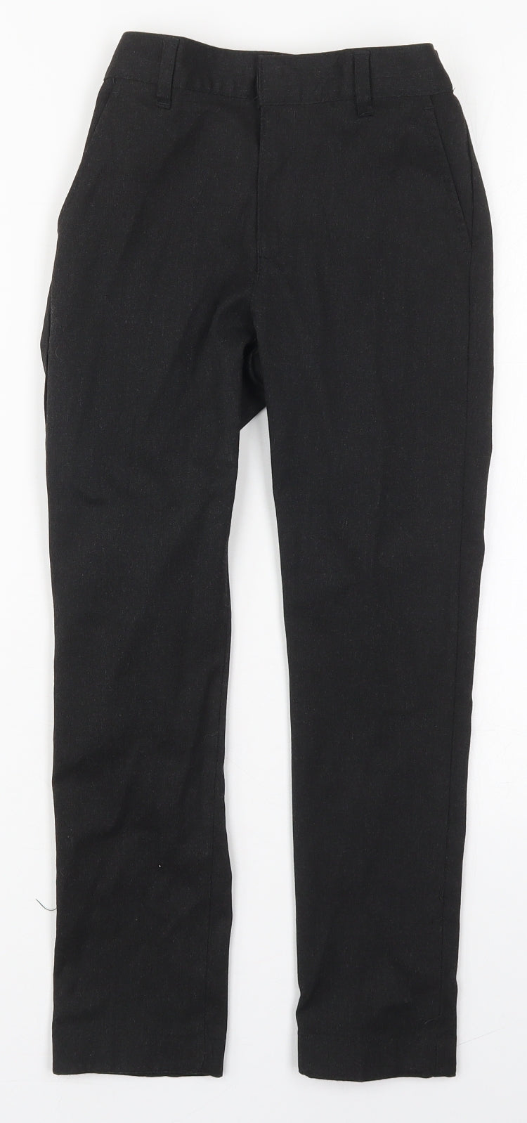 F&F Boys Grey  Polyester Dress Pants Trousers Size 8-9 Years  Regular Hook & Eye