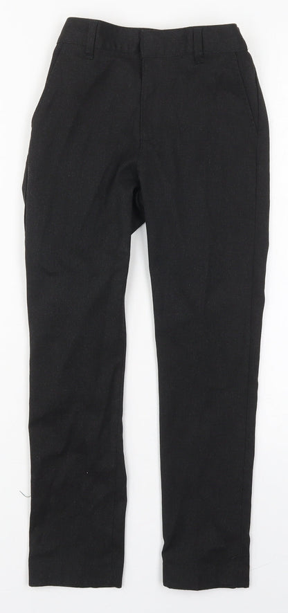 F&F Boys Grey  Polyester Dress Pants Trousers Size 8-9 Years  Regular Hook & Eye