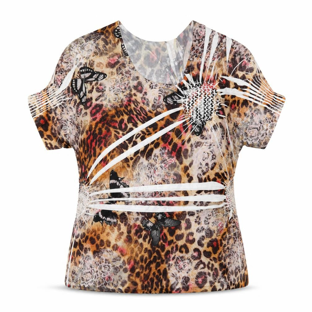 Womens UK Size 14 Gerard Brown Basic T-Shirt