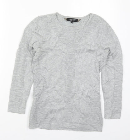 Womens UK Size 8 Principles Grey Pullover Jumper