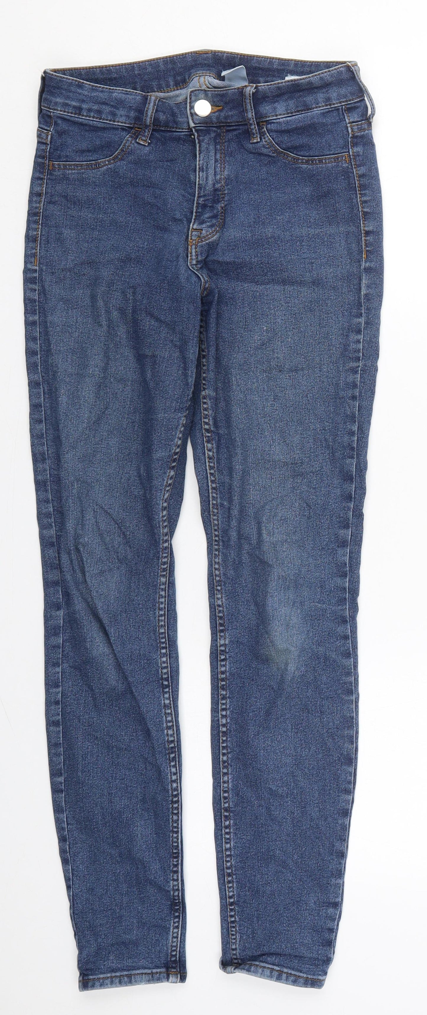 Womens UK Size 26 in H&M Regular Fit Skinny Blue Jeans