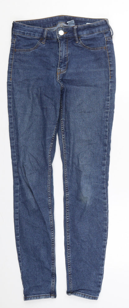 Womens UK Size 26 in H&M Regular Fit Skinny Blue Jeans