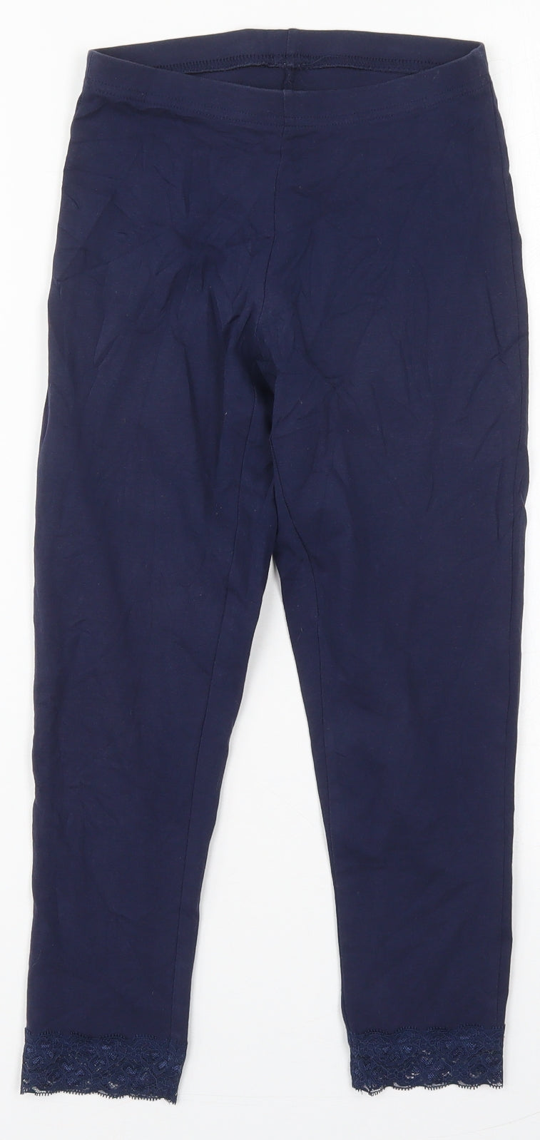 George Womens Blue  Cotton Carrot Leggings Size 8 L21 in