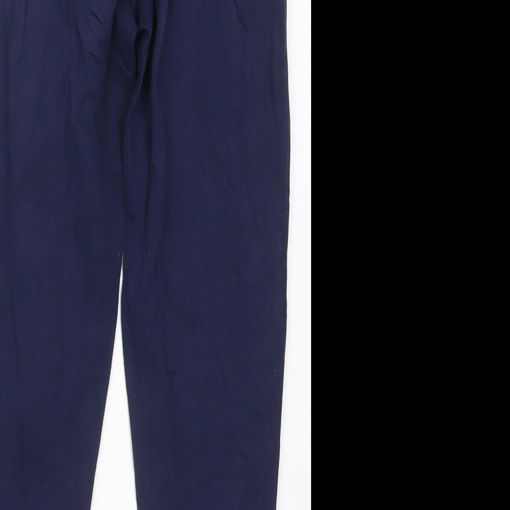 George Womens Blue  Cotton Carrot Leggings Size 8 L21 in