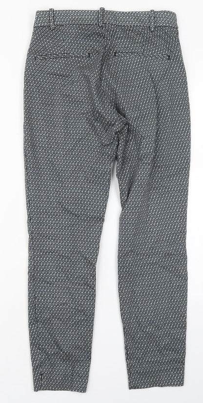 Womens UK Size 8 H&M Regular Fit Carrot Blue Trousers