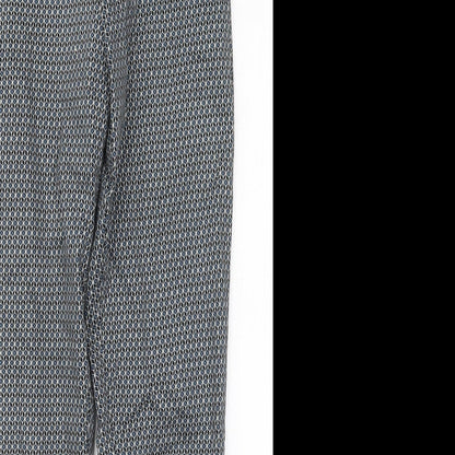 Womens UK Size 8 H&M Regular Fit Carrot Blue Trousers