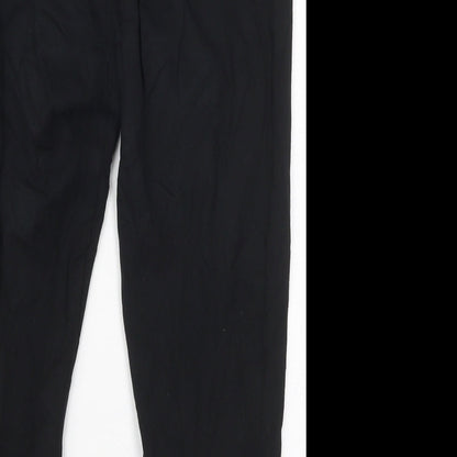Papaya Womens Black  Cotton Carrot Leggings Size 8