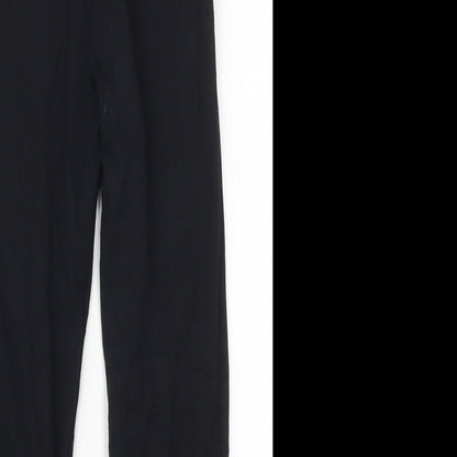 F&F Womens Black  Cotton Carrot Leggings Size 6 L21 in