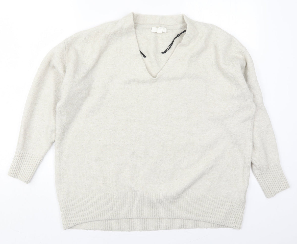 Womens UK Size L H&M Grey Pullover Jumper