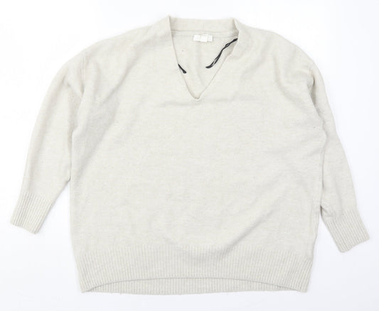 Womens UK Size L H&M Grey Pullover Jumper