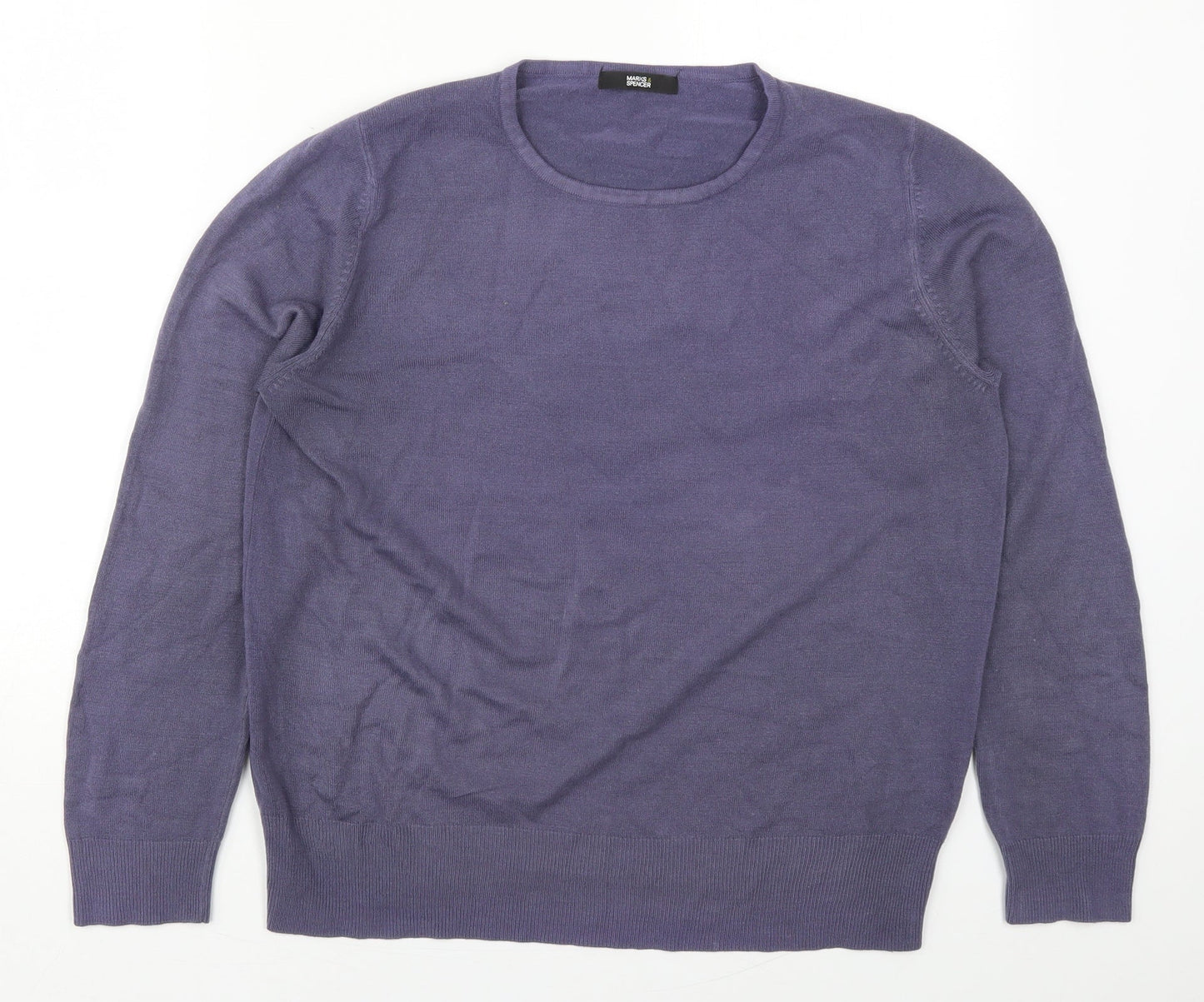 Womens UK Size 14 Marks and Spencer Purple Pullover Jumper