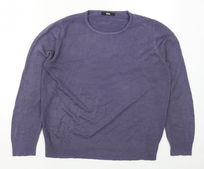 Womens UK Size 14 Marks and Spencer Purple Pullover Jumper