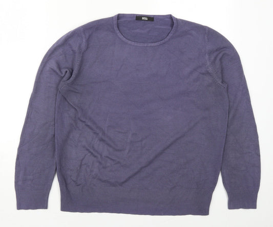 Womens UK Size 14 Marks and Spencer Purple Pullover Jumper