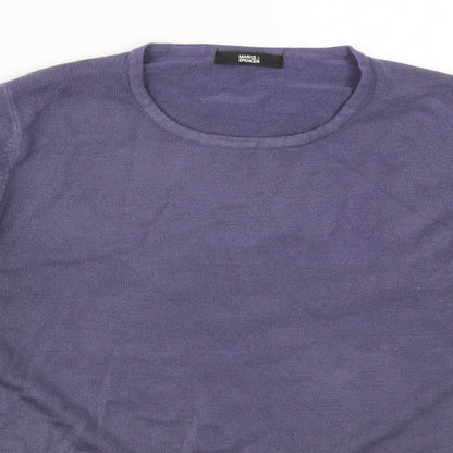 Womens UK Size 14 Marks and Spencer Purple Pullover Jumper