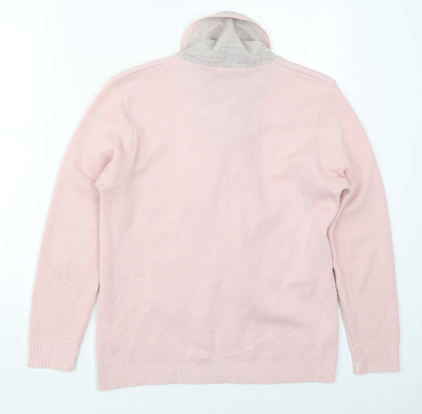 Womens UK Size S Mia Moda Pink Pullover Jumper