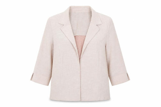 Front view of Mandy Marsh women’s pink jacket, size UK 12