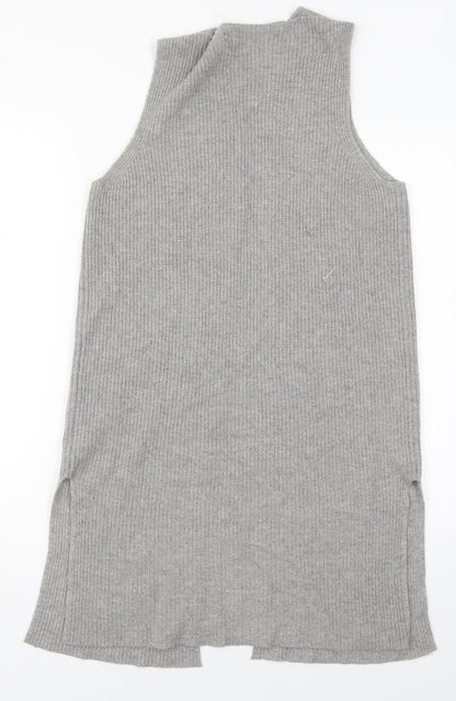 BRAX Womens Grey V-Neck  Viscose Cardigan Jumper Size 10