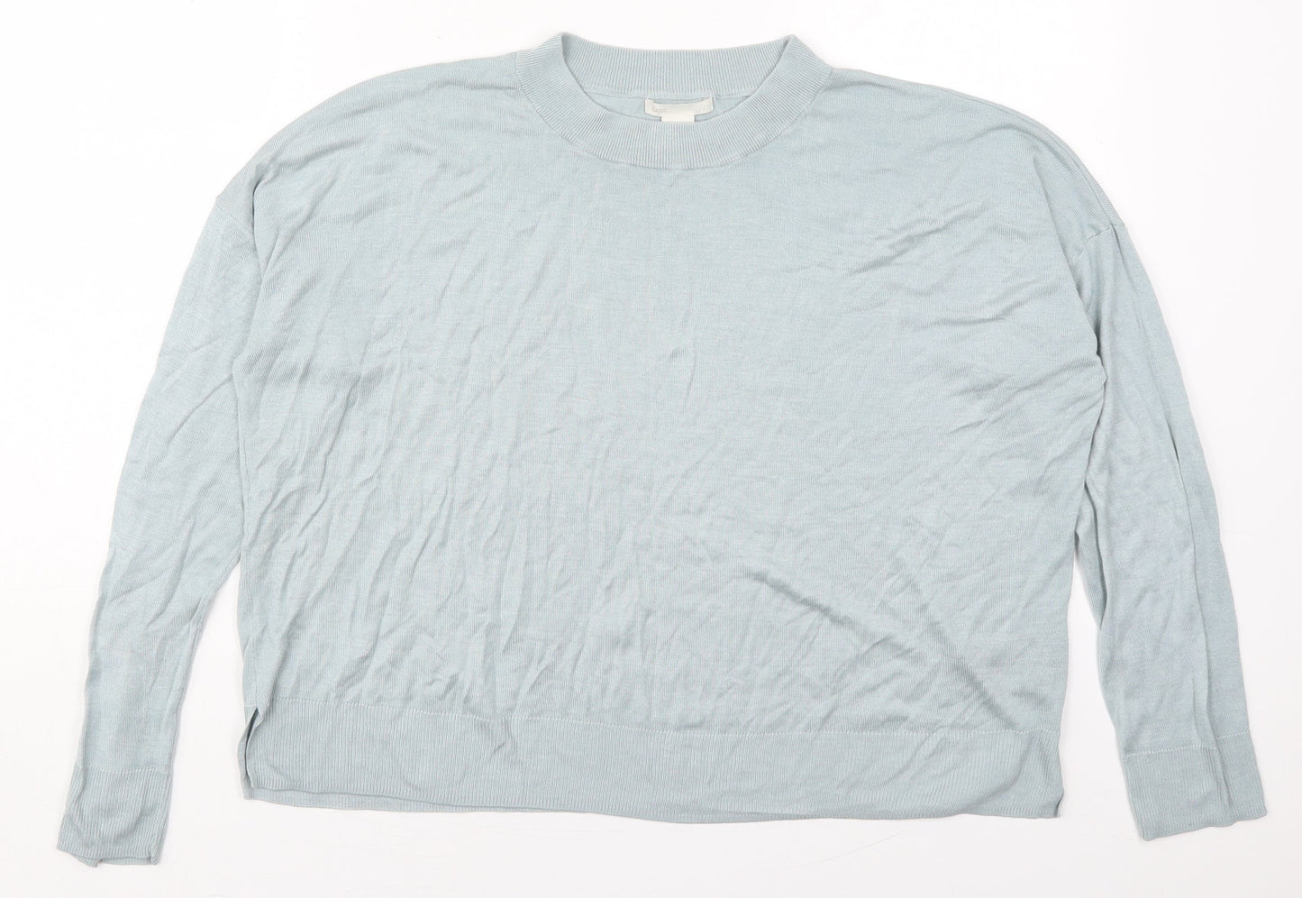 Womens UK Size L H&M Blue Pullover Jumper
