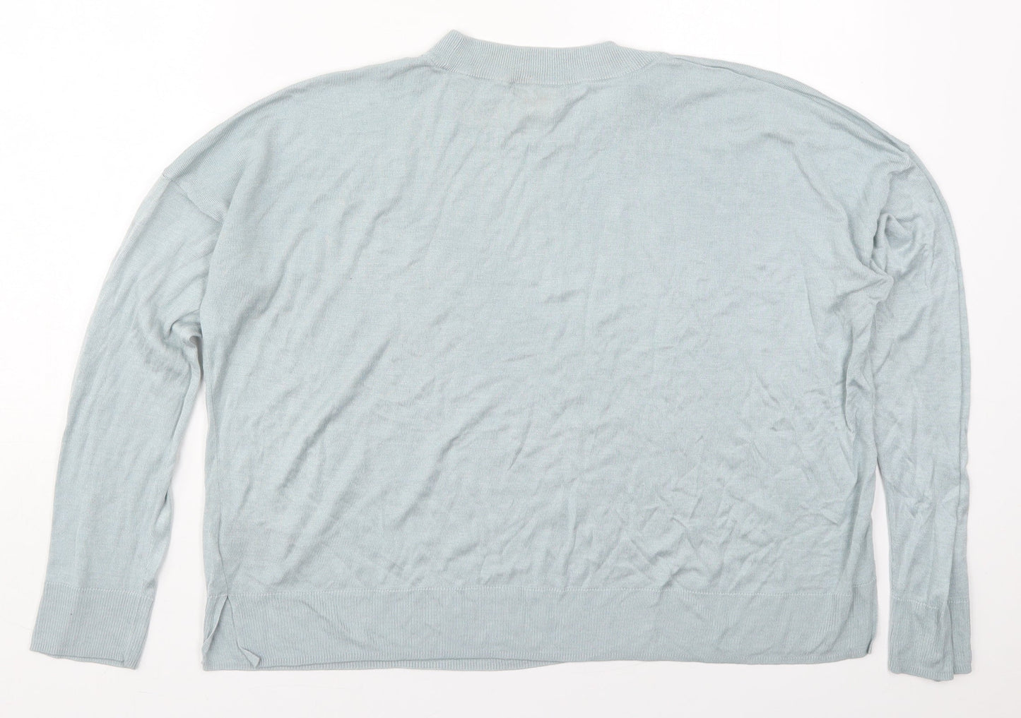 Womens UK Size L H&M Blue Pullover Jumper