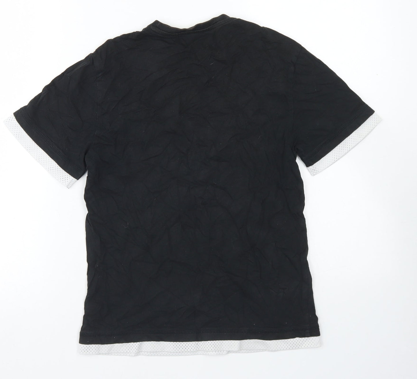 F&F Boys Black  Cotton Basic T-Shirt Size 9-10 Years Crew Neck  - Unleash The Wild Side Tiger