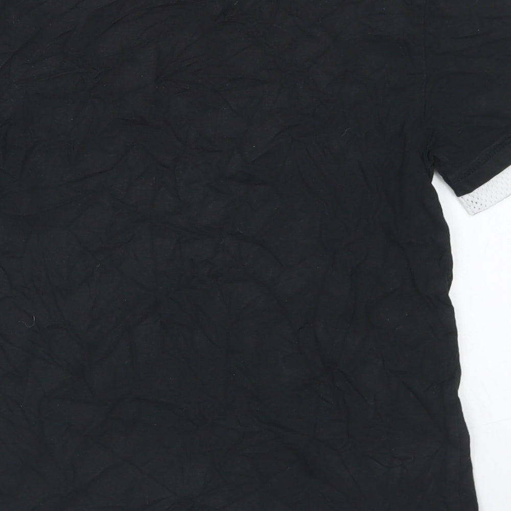 F&F Boys Black  Cotton Basic T-Shirt Size 9-10 Years Crew Neck  - Unleash The Wild Side Tiger
