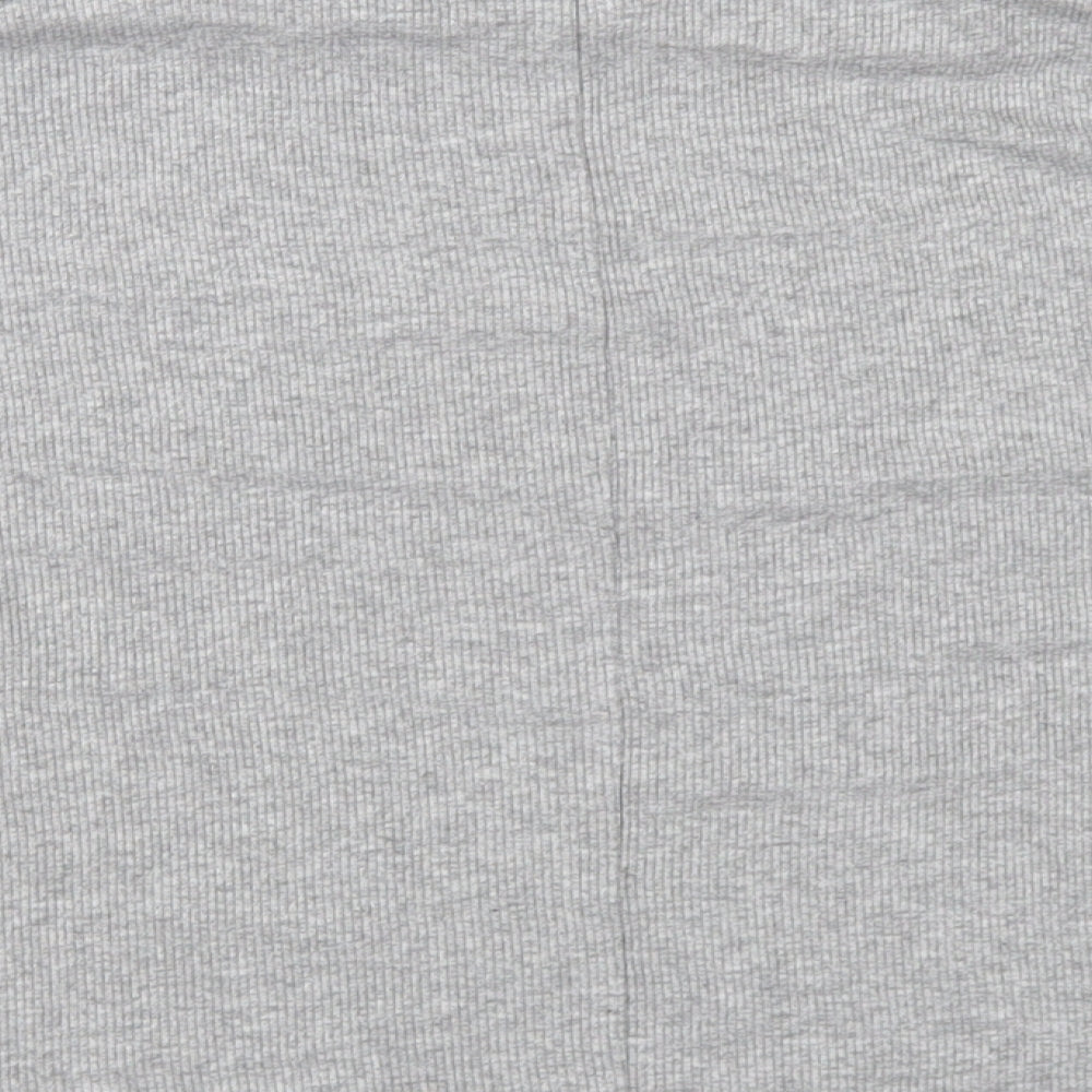 Womens UK Size 12 New Look Grey Basic T-Shirt