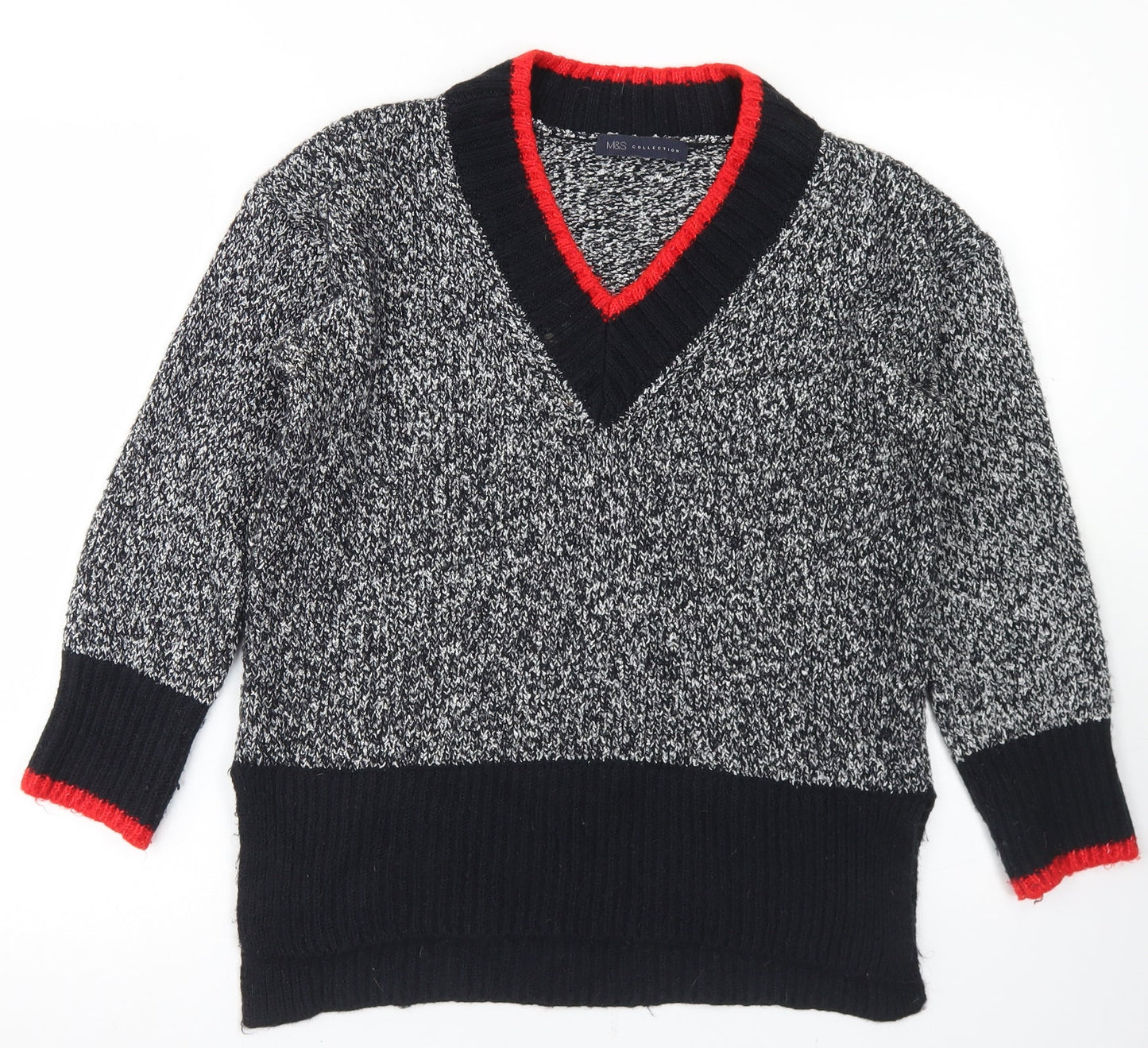 Womens UK Size S Marks and Spencer Black Pullover Jumper